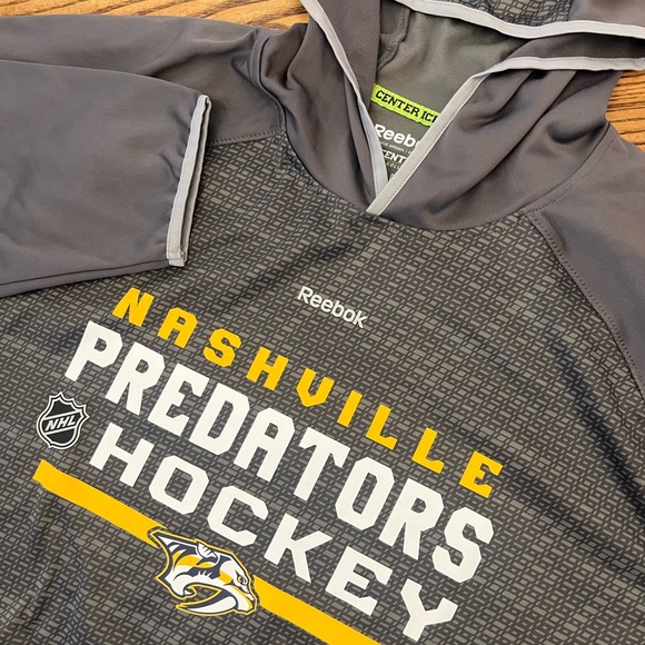 Reebok Other - NWOT Reebok Center Ice Collection Nashville Predators NHL Hoodie Sweatshirt